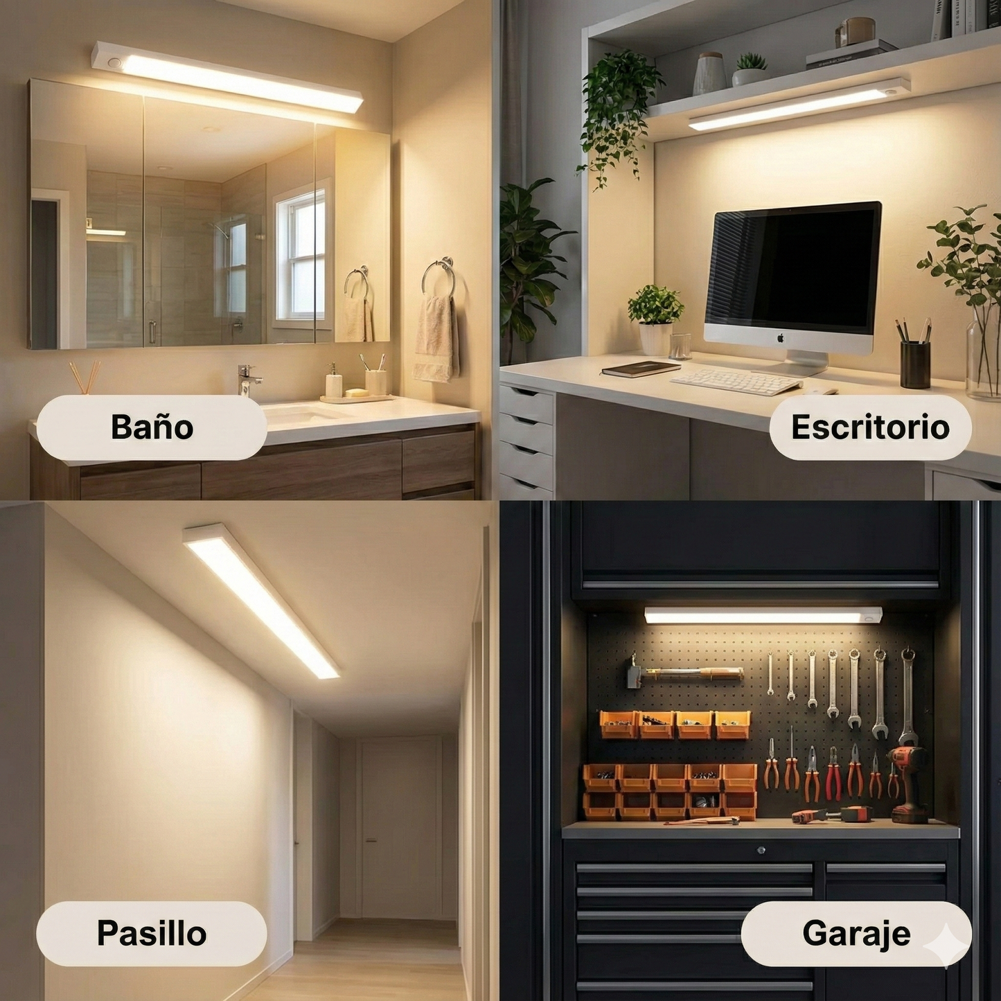 PROMO 3X1 | Barra LED Recargable Con Sensor de Movimiento